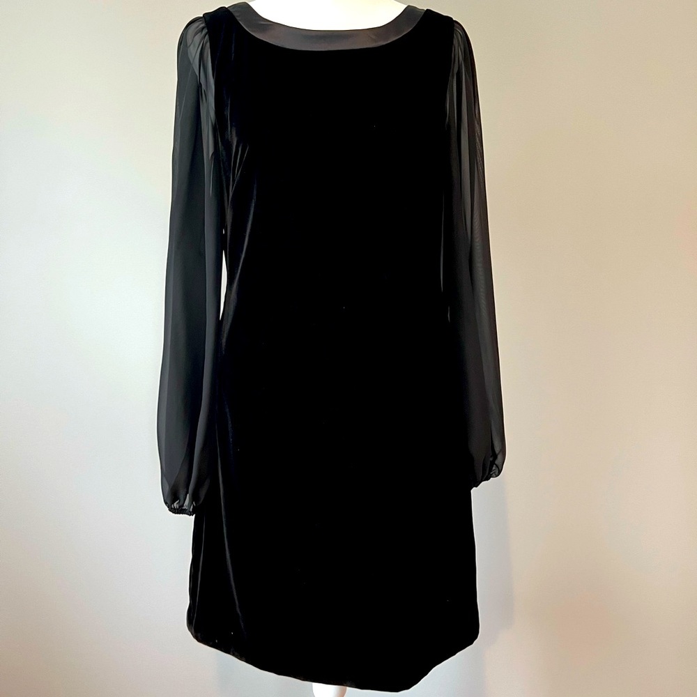 White House Black Market black Velvet Dress
